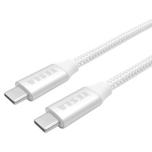 Tesla - USB kaabel USB-C 3.2 ühenduspesa 1m 100W valge