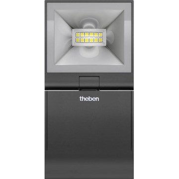 theben - LED-seinaprožektor LED/10W/230V must IP55