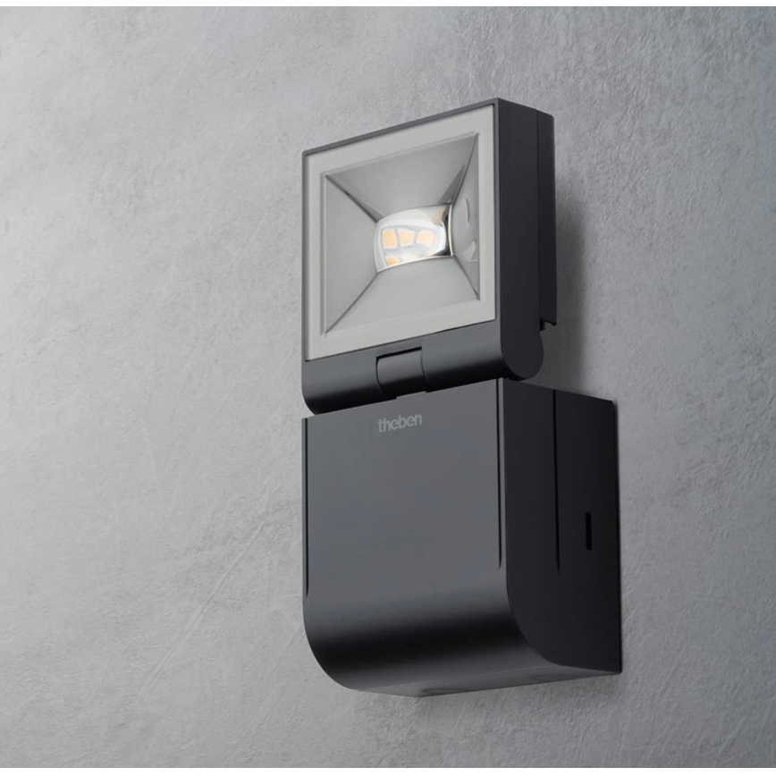 theben - LED-seinaprožektor LED/10W/230V must IP55