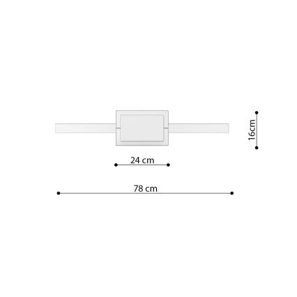 Thoro TH.175 - LED Lühter RIO LED/50W/230V CRI90 3000K d. 78 cm kuldne