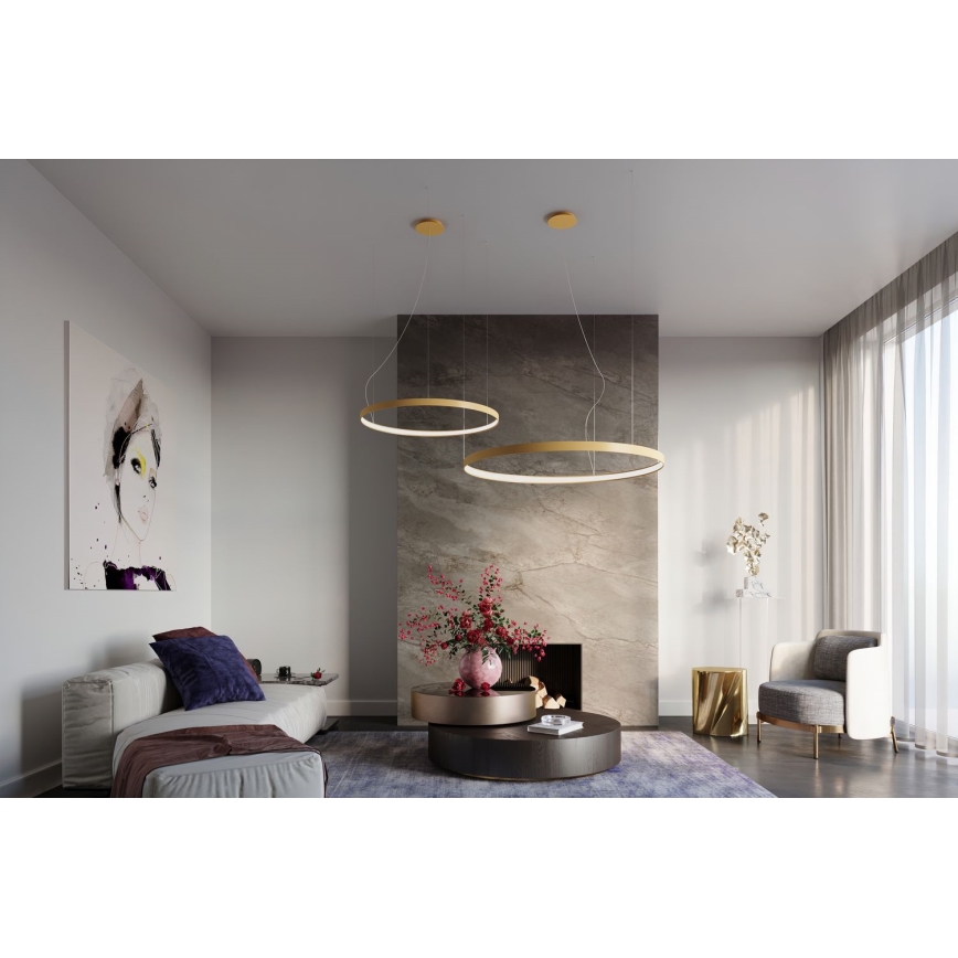 Thoro TH.181 - LED  Lühter RIO LED /50W/230V CRI 95 4000K d. 78 cm kuldne