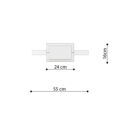Thoro TH.220 - LED Lühter RIO LED/30W/230V CRI 90 3000K d. 55 cm kuldne