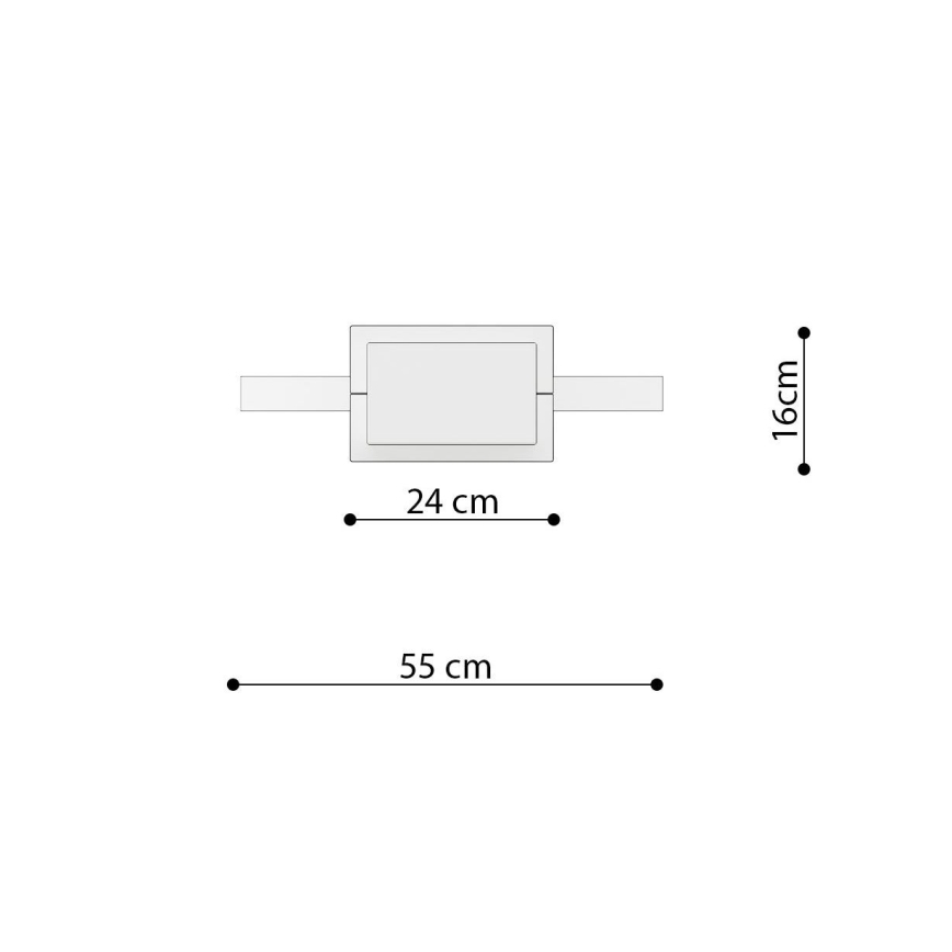 Thoro TH.220 - LED Lühter RIO LED/30W/230V CRI 90 3000K d. 55 cm kuldne