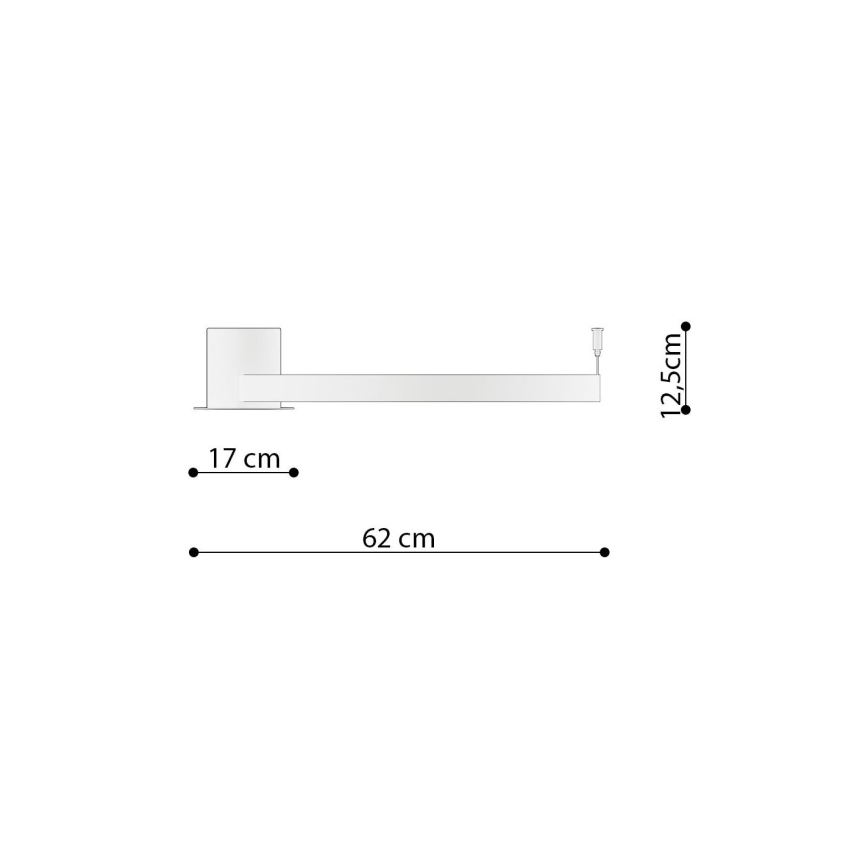 Thoro TH.222 - LED Laevalgusti RIO LED/30W/230V CRI 90 3000K d. 55 cm kuldne