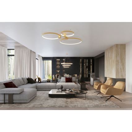 Thoro TH.224 - LED Laevalgusti RIO LED/50W/230V CRI 90 3000K d. 78 cm kuldne