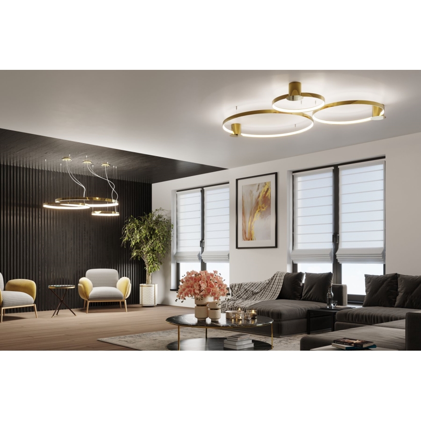 Thoro TH.246 - LED Lühter RIO LED/50W/230V CRI 90 3000K d. 78 cm kuldne