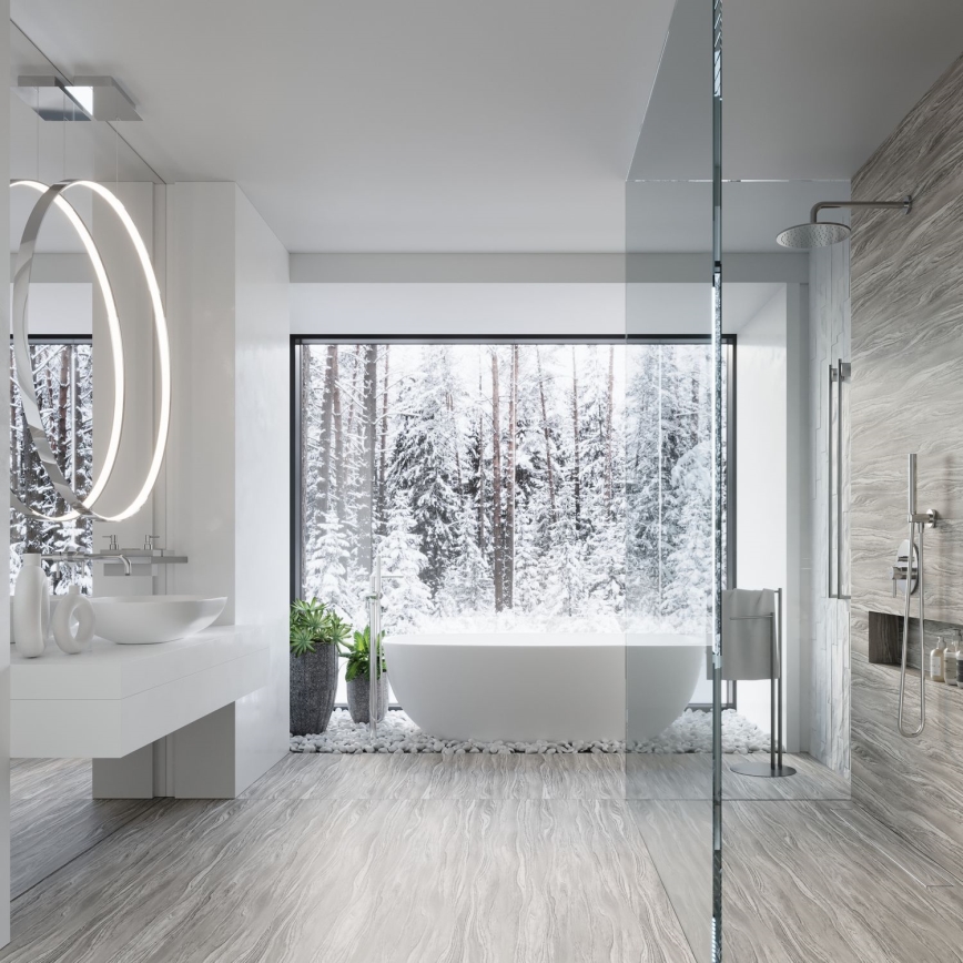 Thoro TH.249 - LED Lühter RIO LED/50W/230V CRI 90 4000K d. 78 cm läikiv kroom