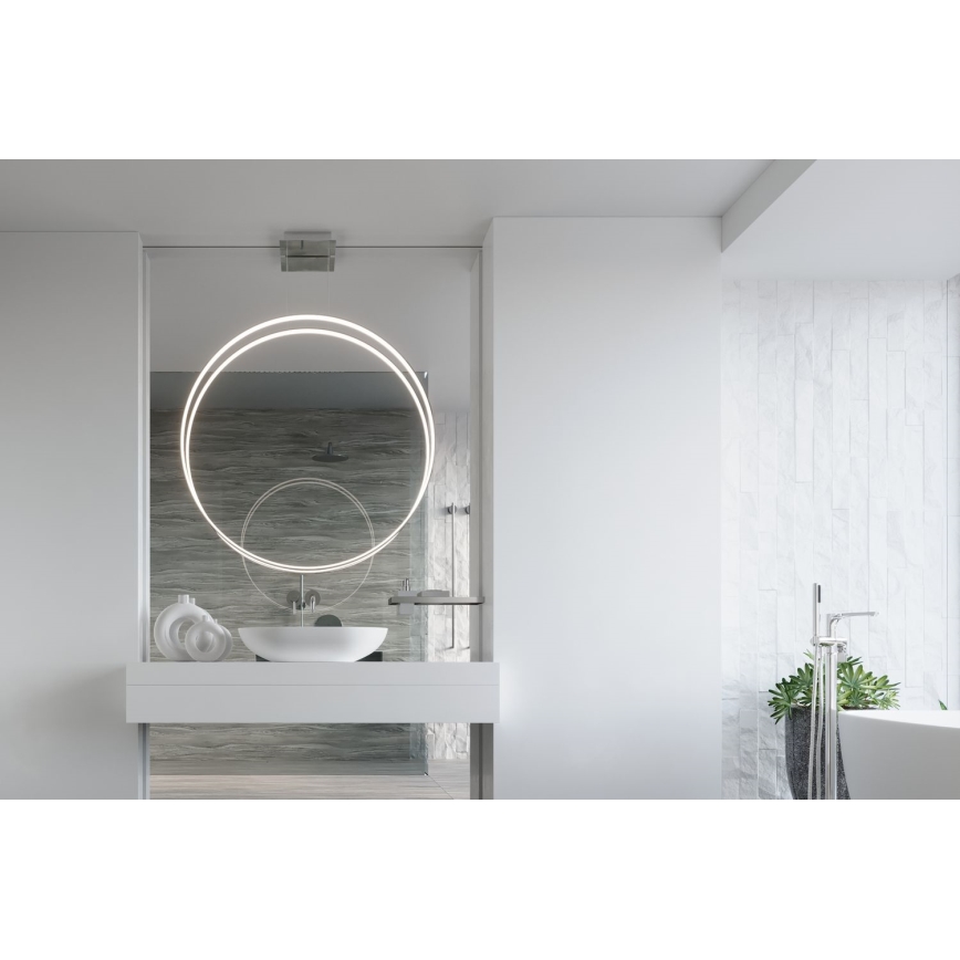 Thoro TH.249 - LED Lühter RIO LED/50W/230V CRI 90 4000K d. 78 cm läikiv kroom