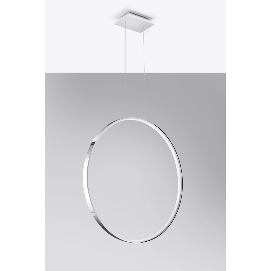 Thoro TH.249 - LED Lühter RIO LED/50W/230V CRI 90 4000K d. 78 cm läikiv kroom