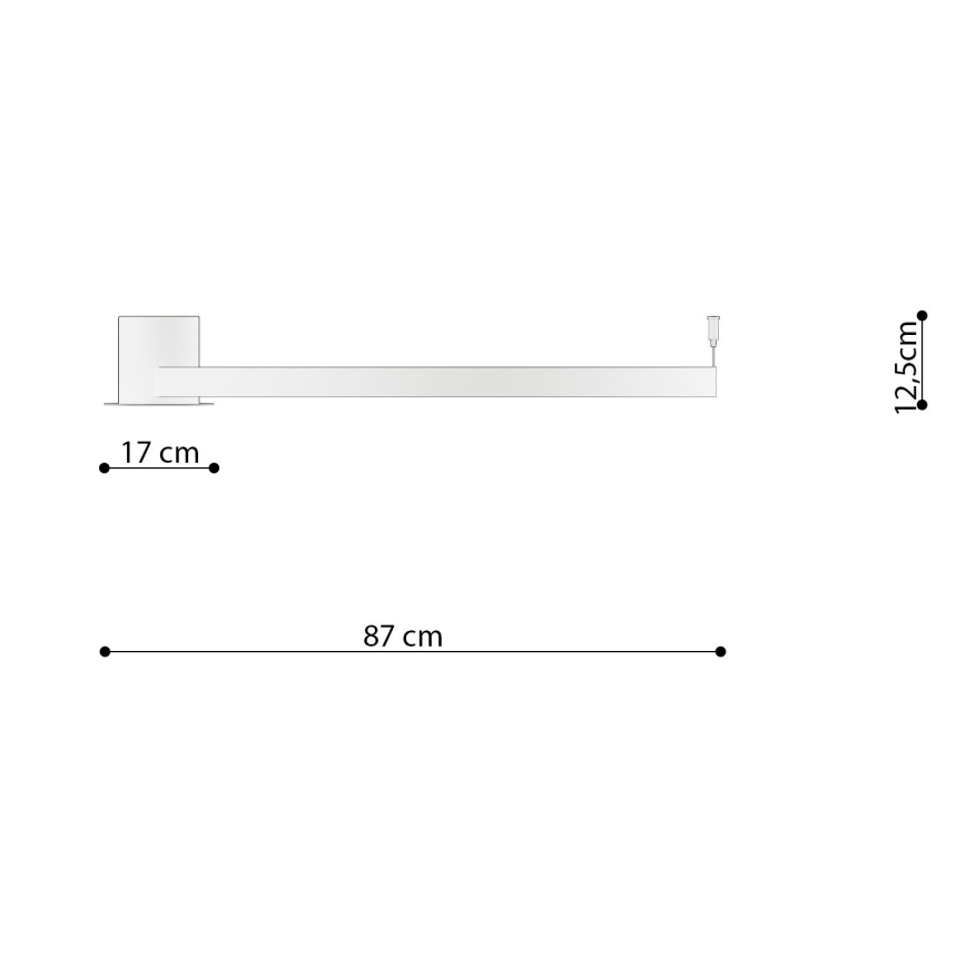 Thoro TH.252 - LED Laevalgusti RIO LED/50W/230V CRI 90 3000K d. 78 cm kuldne