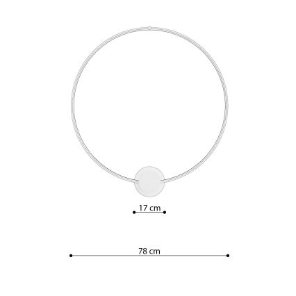 Thoro TH.252 - LED Laevalgusti RIO LED/50W/230V CRI 90 3000K d. 78 cm kuldne