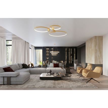 Thoro TH.268 - LED Lühter RIO LED/80W/230V CRI 95 4000K kuldne