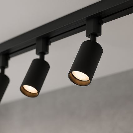 TIGER liistuga süsteemi punktvalgusti 3xGU10/10W/230V must