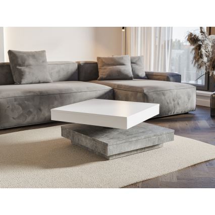 TIMO konverentsilaud, valge/hall betoon