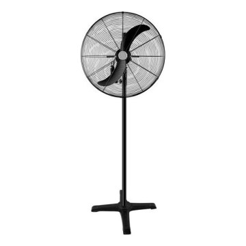 Tõhus tööstuslik põrandaventilaator 180 W/230 V, Ø 66 cm, must