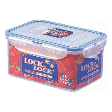 Toidukarp LOCK 1,1 l sinine/läbipaistev
