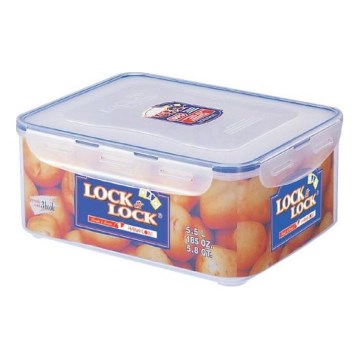 Toidukarp LOCK 5,5 l sinine/läbipaistev