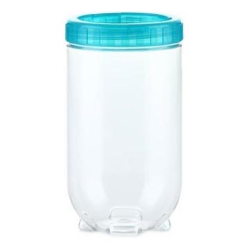 Toidukonteiner INTERLOCK 0,5 l türkiissinine/läbipaistev