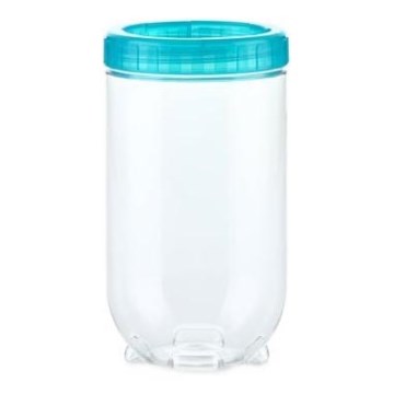 Toidukonteiner INTERLOCK 1 l türkiissinine/läbipaistev