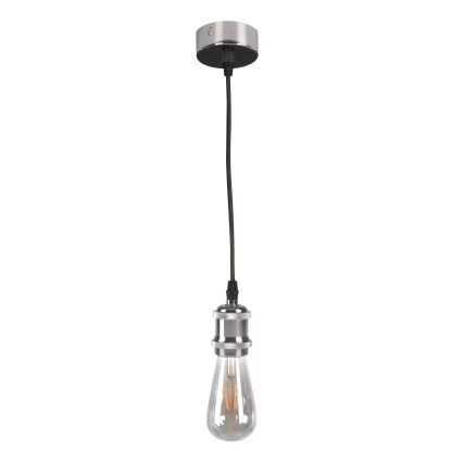 Toitekaabel 1xE27/20W/230V läikiv kroom