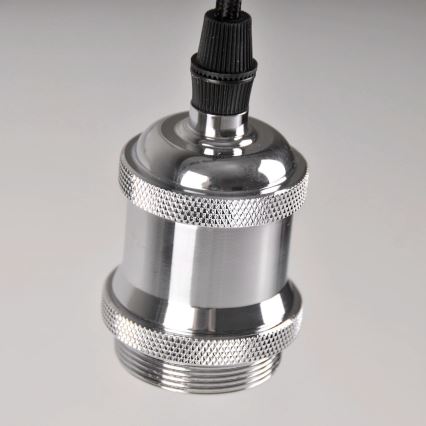Toitekaabel 1xE27/20W/230V läikiv kroom