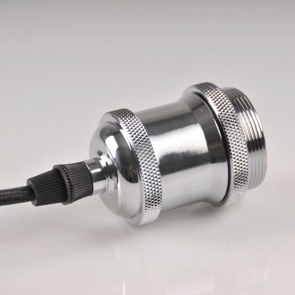 Toitekaabel 1xE27/20W/230V läikiv kroom