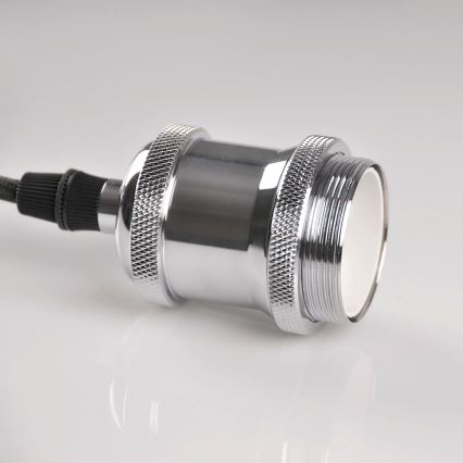 Toitekaabel 1xE27/20W/230V läikiv kroom