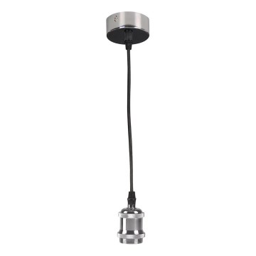 Toitekaabel 1xE27/20W/230V läikiv kroom