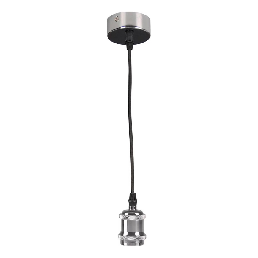 Toitekaabel 1xE27/20W/230V läikiv kroom