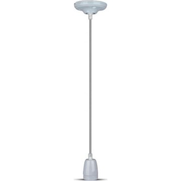 Toitekaabel 1xE27/60W/230V hall/portselan