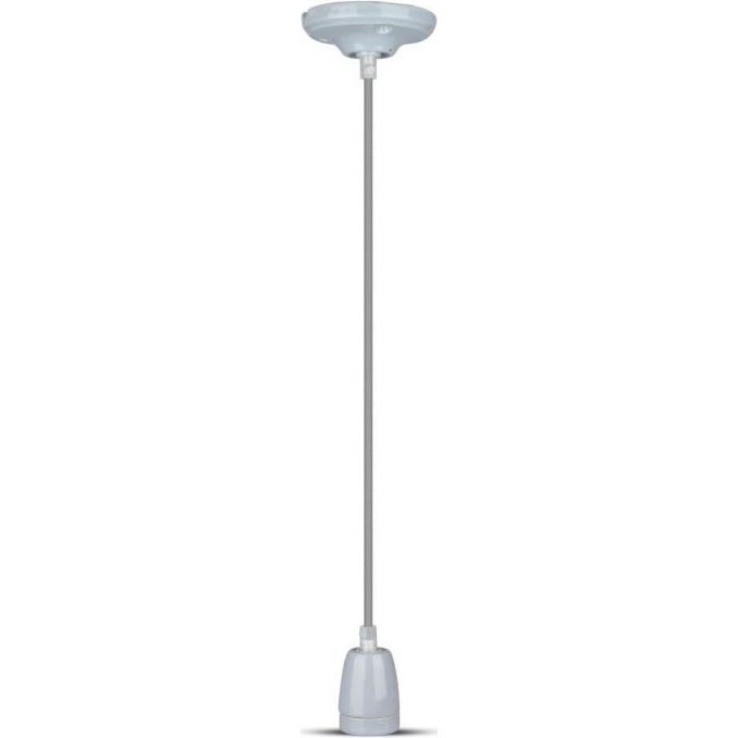 Toitekaabel 1xE27/60W/230V hall/portselan