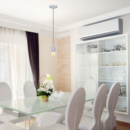 Toitekaabel 1xE27/60W/230V hall/portselan