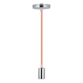 Toitekaabel 1xE27/60W/230V oranž/läikiv kroom