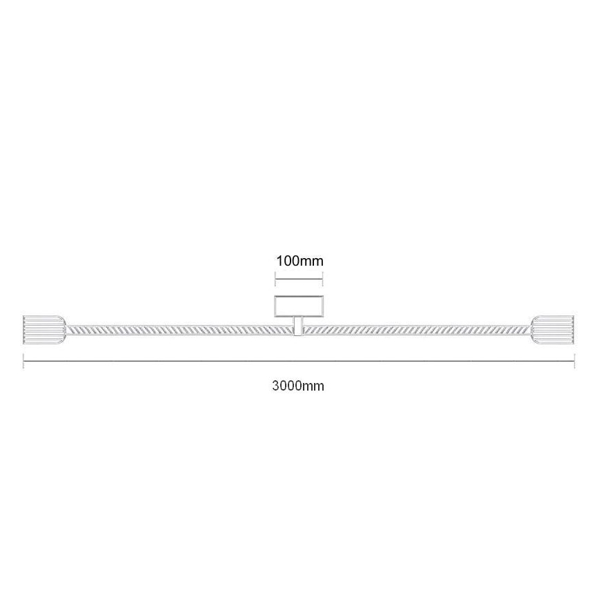 Toitekaabel 2xE27/60W/230V 3 m