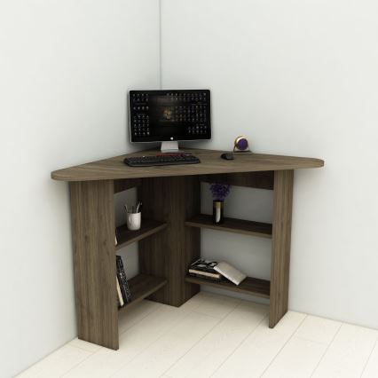 Töölaud CORNER 73,8x80 cm pruun