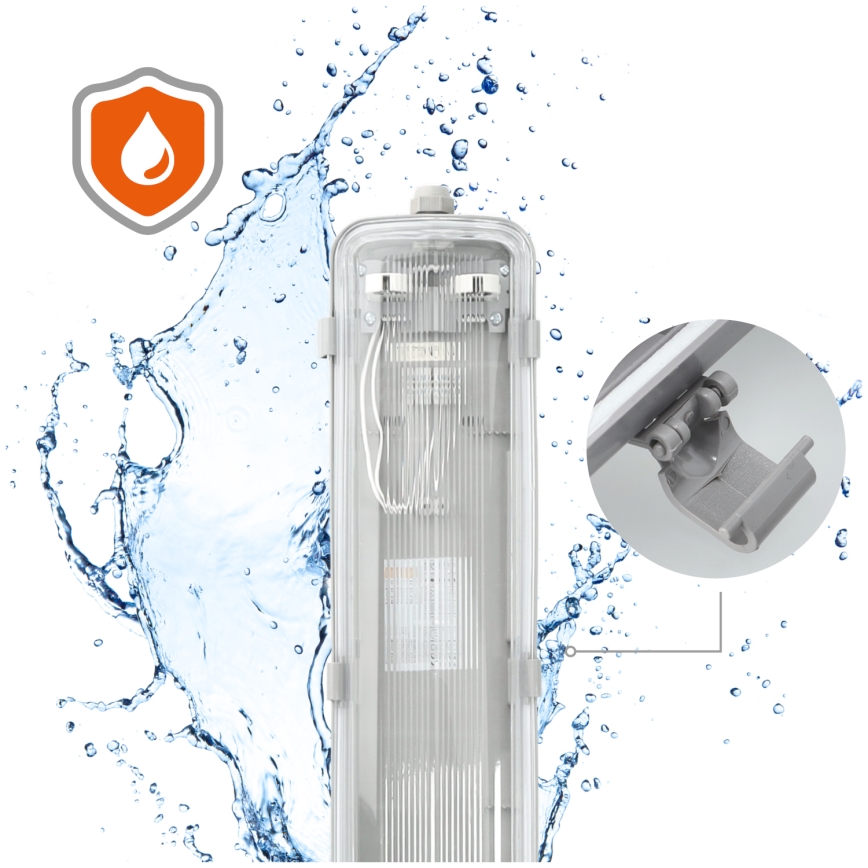 Tööstuslik luminofoorvalgusti 2xG13/22W/230V IP65