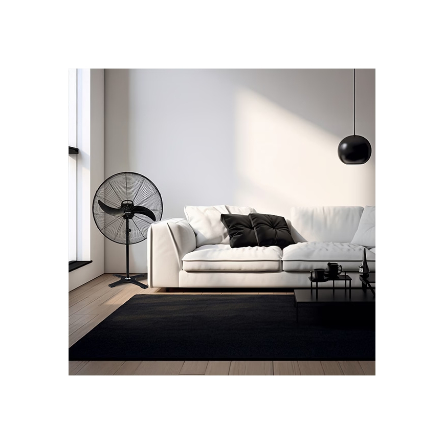 Tööstuslik seisev ventilaator 115W/230V 188 cm must