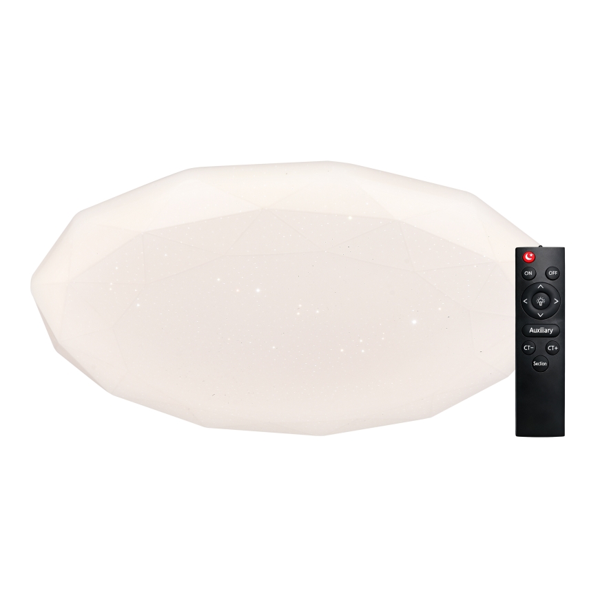 Top Light - LED hämardatav vannitoa laelamp SPARKLE LED/60W/230V 3000-6500K IP44 Ø 49 cm valge + kaugjuhtimispult