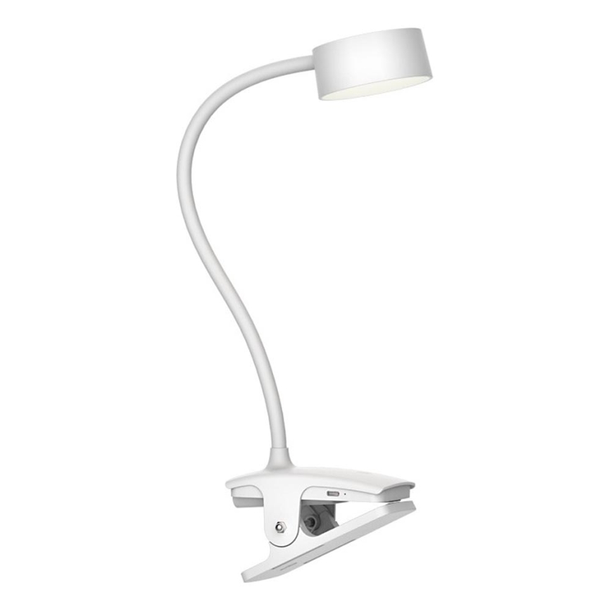 Top Light - hämardatav puutetundlik lauavalgusti klambriga BELLA LED/4,8W/5V 3000-6500K valge