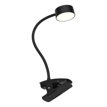 Top Light - LED dimmeriga puutetundlik laualamp klipiga BELLA LED/4,8W/5V 3000-6500K must