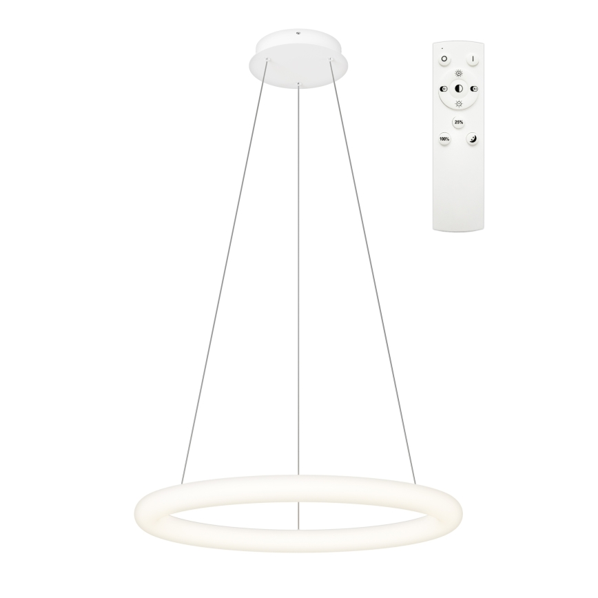Top Light - LED hämardatav ripplamp kaablil RINGO LED/40W/230V 3000-6500K valge + kaugjuhtimispult