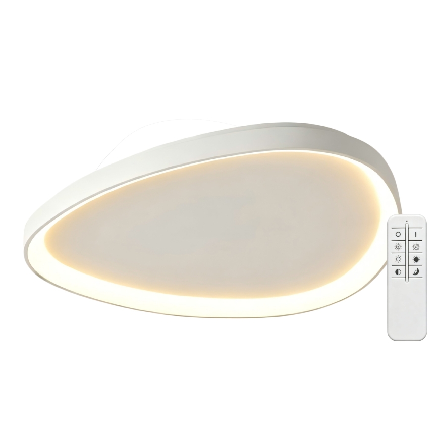 Top Light - LED hämardatav laevalgusti ECLIPSE LED/55W/230V 3000-6500K Ø 60 cm valge + kaugjuhtimispult