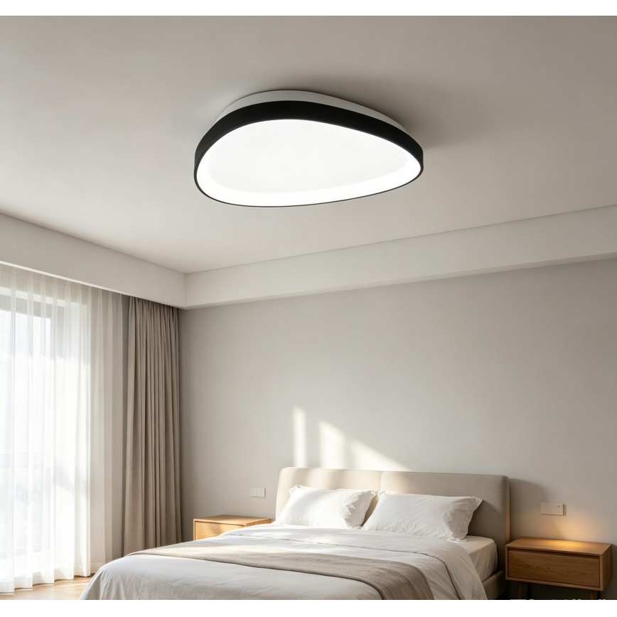 Top Light - LED Hämardatav laevalgusti ECLIPSE LED/55W/230V 3000-6500K läbimõõt 60 cm must + kaugjuhtimispult