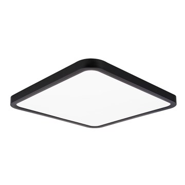 Top Light - LED Hämardatav laevalgusti REVIT LED/36W/230V 3000-6500K 40x40 cm must + kaugjuhtimispult