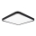 Top Light - LED Hämardatav laevalgusti REVIT LED/36W/230V 3000-6500K 40x40 cm must + kaugjuhtimispult