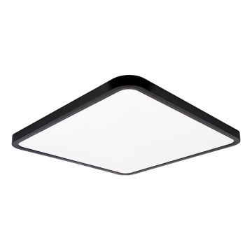 Top Light - LED Hämardatav laevalgusti REVIT LED/50W/230V 3000-6500K 50x50 cm must + kaugjuhtimispult