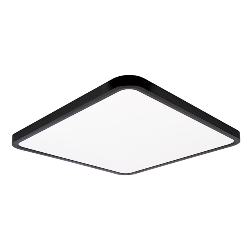 Top Light - LED Hämardatav laevalgusti REVIT LED/50W/230V 3000-6500K 50x50 cm must + kaugjuhtimispult
