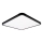 Top Light - LED Hämardatav laevalgusti REVIT LED/50W/230V 3000-6500K 50x50 cm must + kaugjuhtimispult