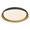 Top Light - LED Hämardatav laevalgusti SATELLITE LED/48W/230V 3000-6500K d. 53 cm must/pruun + kaugjuhtimispult