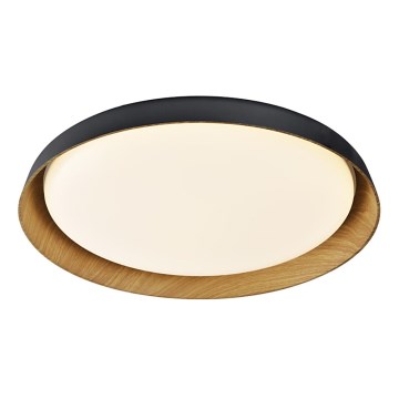 Top Light - LED Hämardatav laevalgusti SATELLITE LED/48W/230V 3000-6500K d. 53 cm must/pruun + kaugjuhtimispult